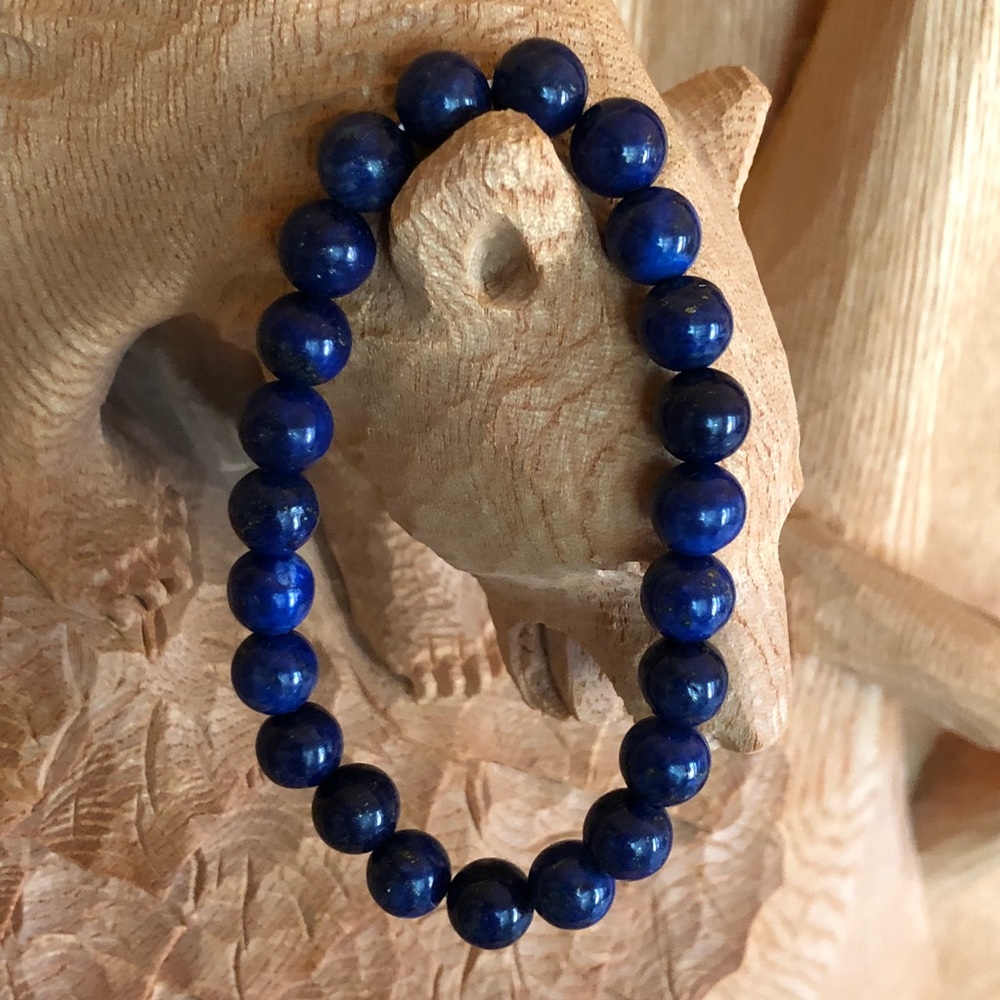 🆕 ONE LEFT Lapis lazuli Mala bracelet - Picture 4 of 8
